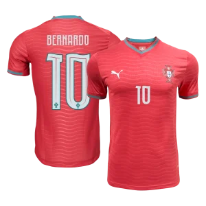 Portugal Tröja BERNARDO #10 2026 Hemma Autentisk Röd