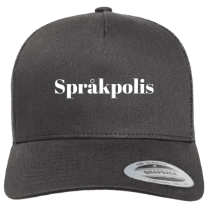 Keps: Språkpolis – Retro trucker (välj färg)