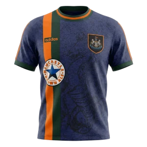 Newcastle United Bortatröja 1997/98 Retro Tröja
 Mörkblå