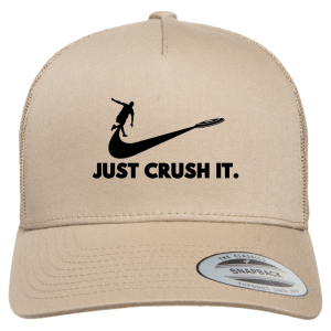 Keps: Just crush it – Flexfit Retro Trucker (välj färg)