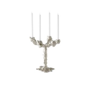 Pols Potten Drip Candle Holder 4 Arms Silver
