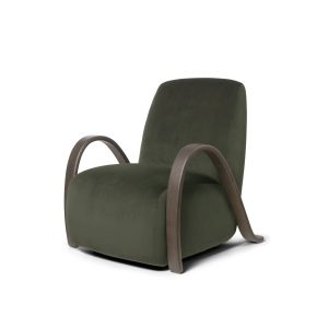 Ferm Living Buur Lounge Chair Rich Velvet Pine