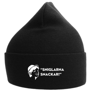 Mössa/beanie: Vanheden – Sniglarna snackar (två modeller/tre färger)