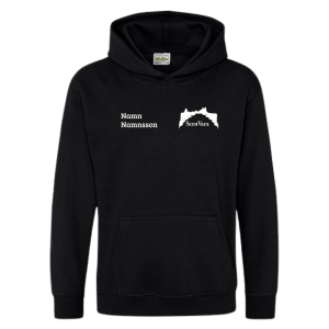 Hoodie: Scenvara (barn) – med namn och ryggtryck
