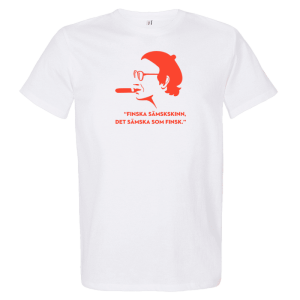 T-shirt (unisex): Sickan – Finska sämskskinn (välj motiv och färg på t-shirt)
