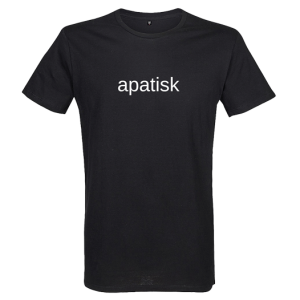 T-shirt: Ord – apatisk (flera färger)